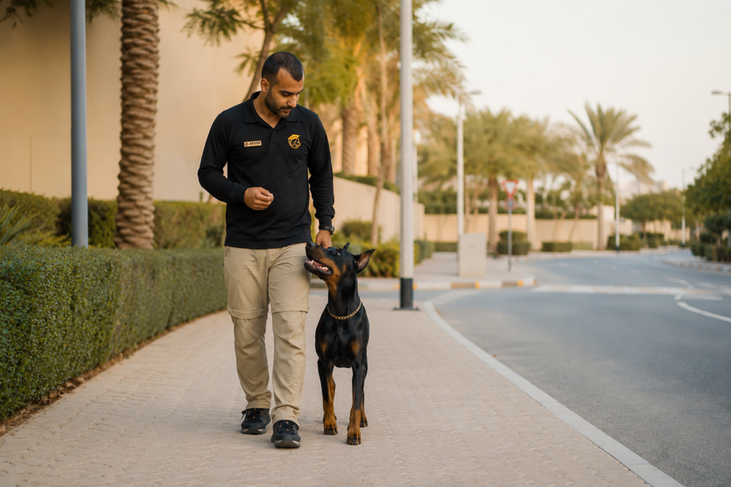 arvin k9 team dog trainer dubai the elite dog course