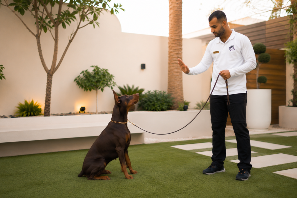 arvin k9 team dog behaviorist dubai the master dog course